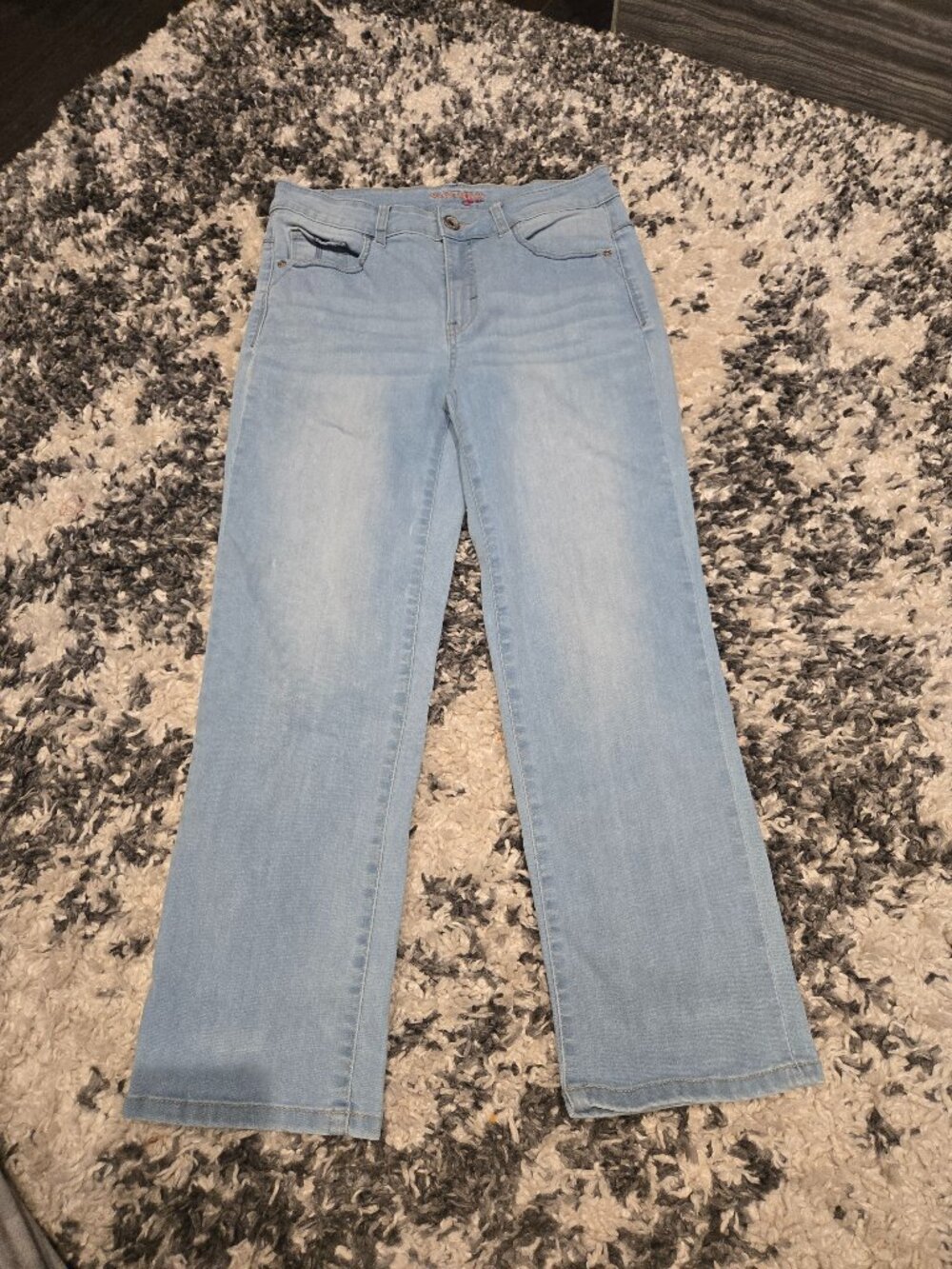 Santana Jeans Women’s Straight Leg Denim Jeans | Size 8 | Light Wash